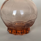 Carafe Rose En Verre Vintage