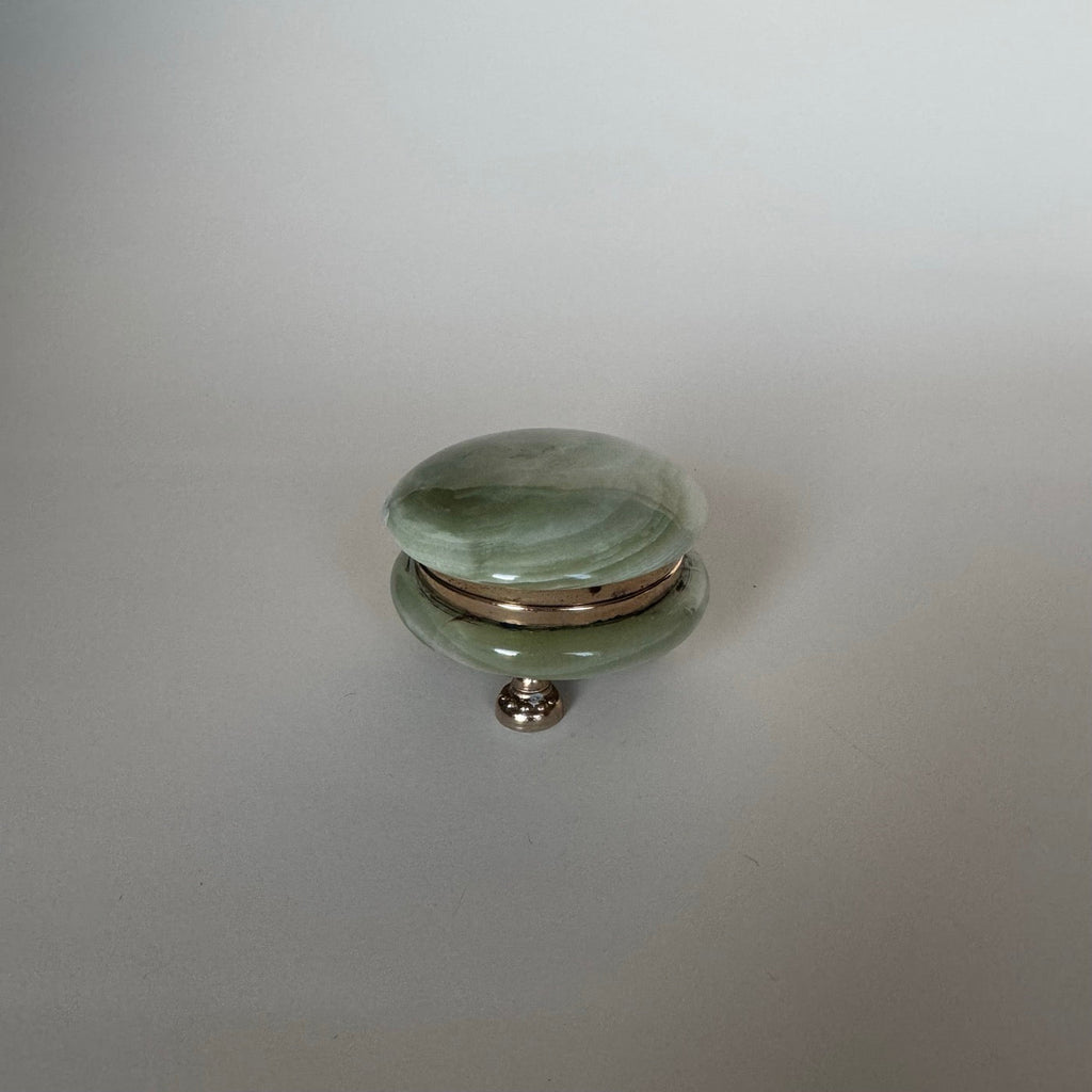 Boite En Onyx Vert Vintage
