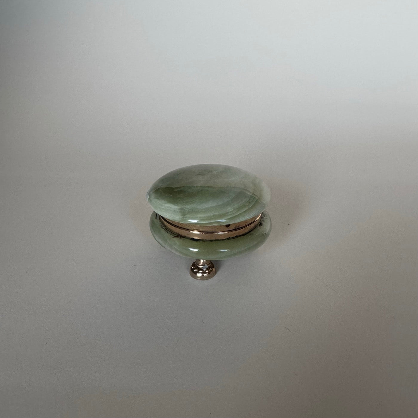 Boite En Onyx Vert Vintage