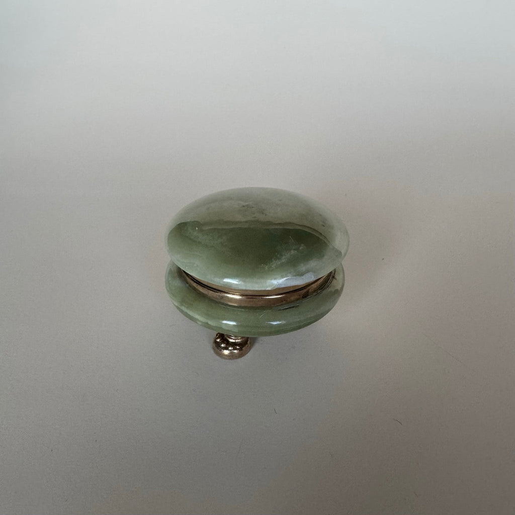 Boite En Onyx Vert Vintage
