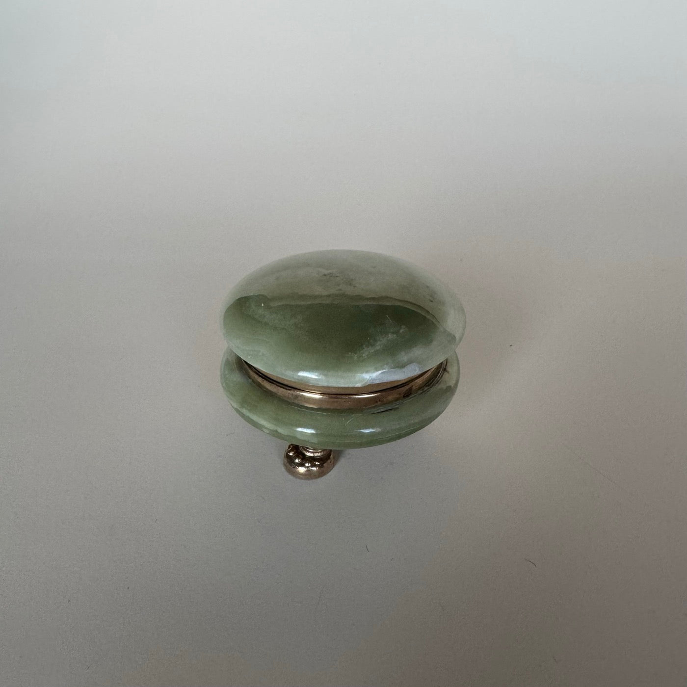 Boite En Onyx Vert Vintage