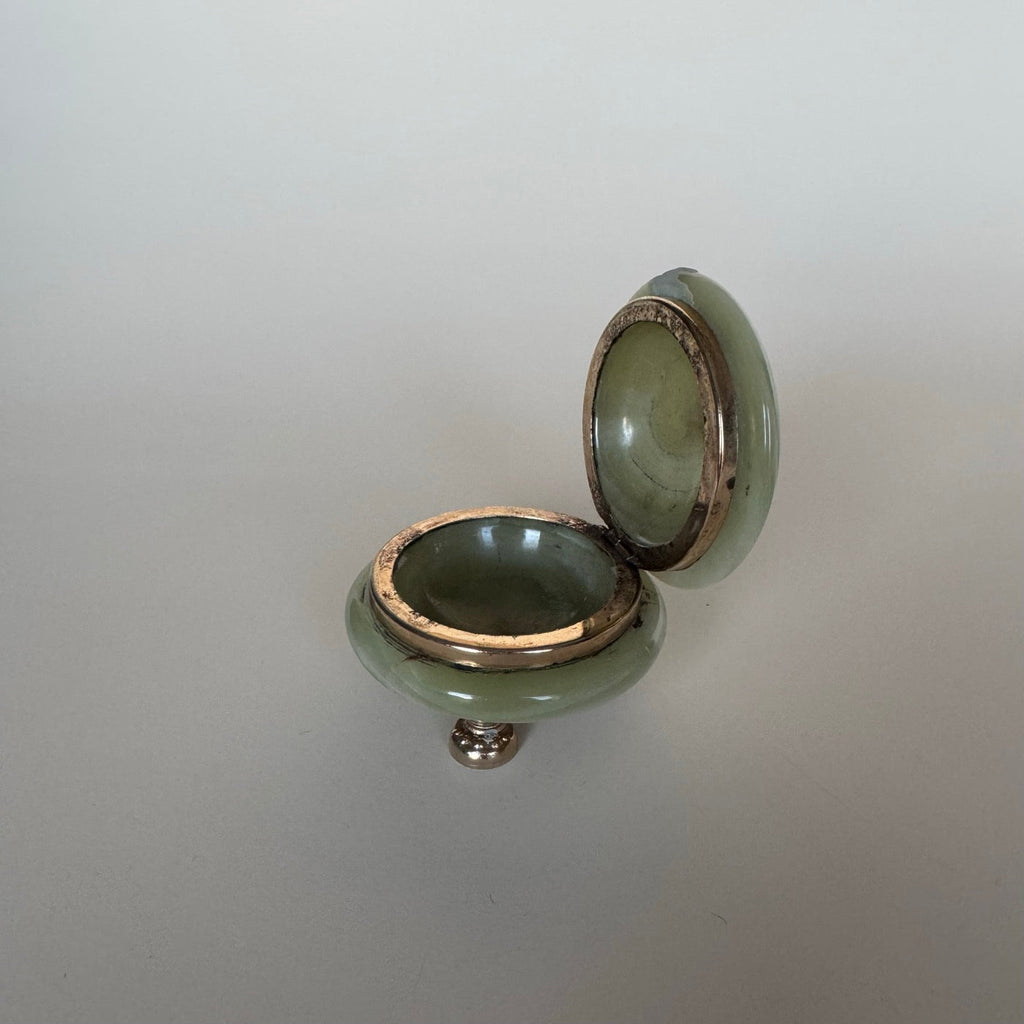 Boite En Onyx Vert Vintage