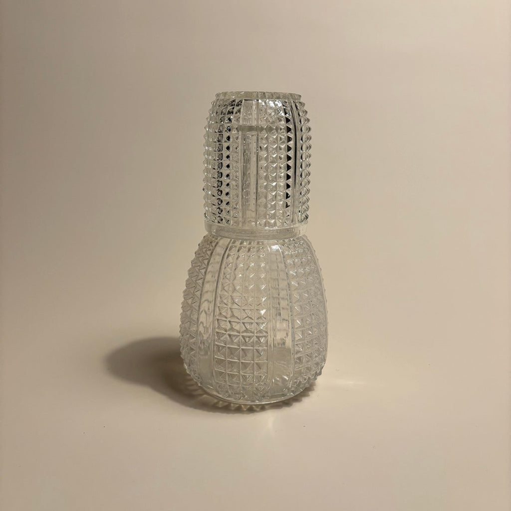Carafe Et Verre De Nuit Vintage
