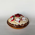 Plat En Barbotine Vintage