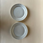 Ensemble De 2 Assiettes Blanches