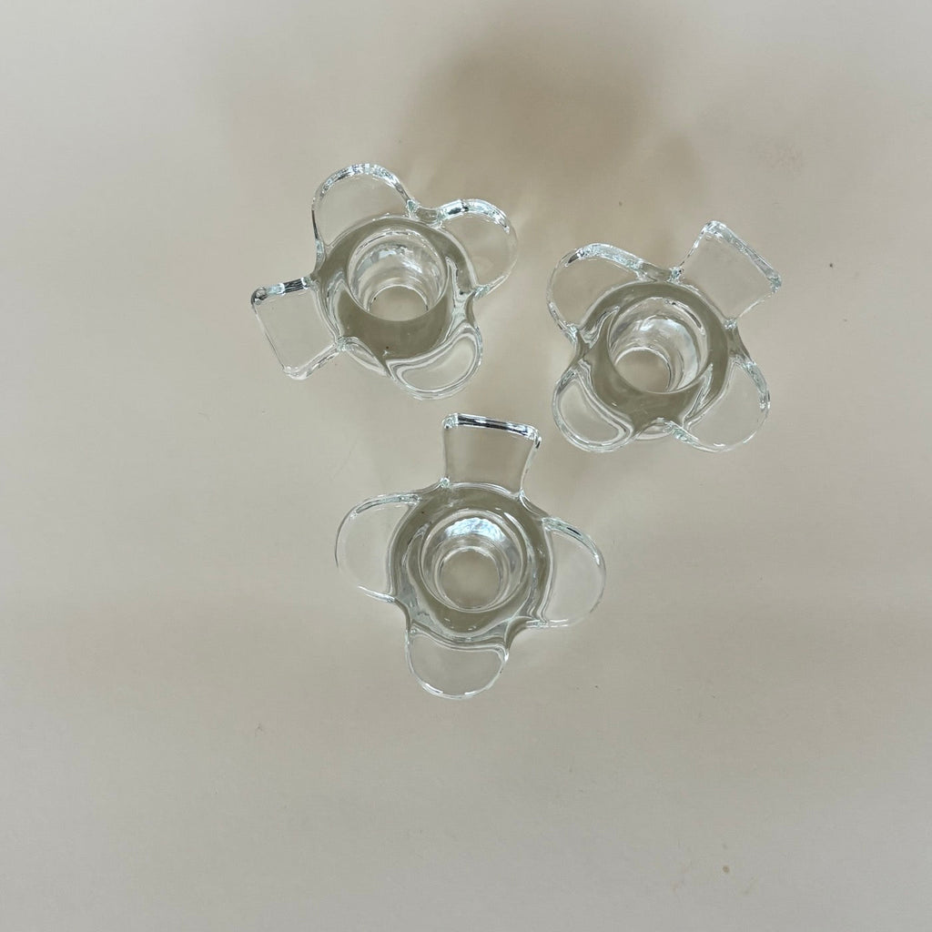 Ensemble De 3 Bougeoirs Forme Trèfle