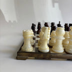 Jeux D'Echec En Marbre Vintage