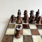 Jeux D'Echec En Marbre Vintage