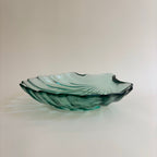 Plat Coquillage En Verre Vintage