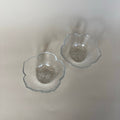 Deux Coupelles En Verre Fleur