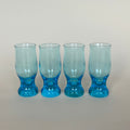 Ensemble De 4 Petits Verres Bleues