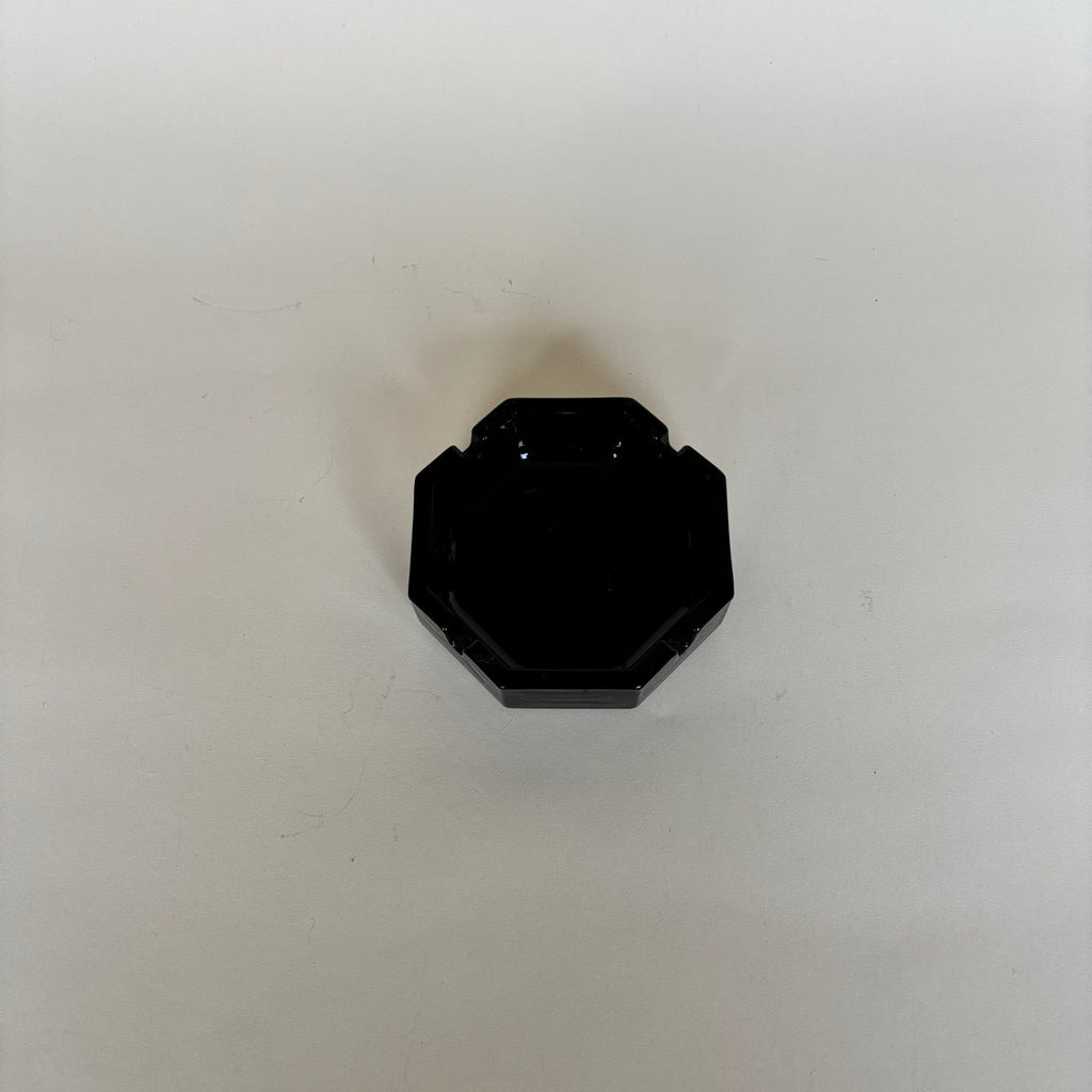 Cendrier Octogonale En Verre Noir