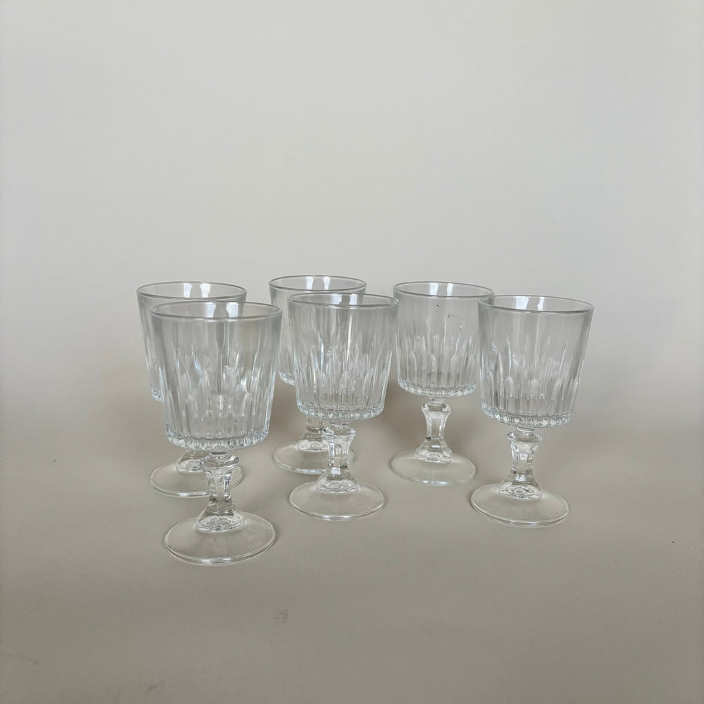 Lot De 6 Petits Verres À Pied