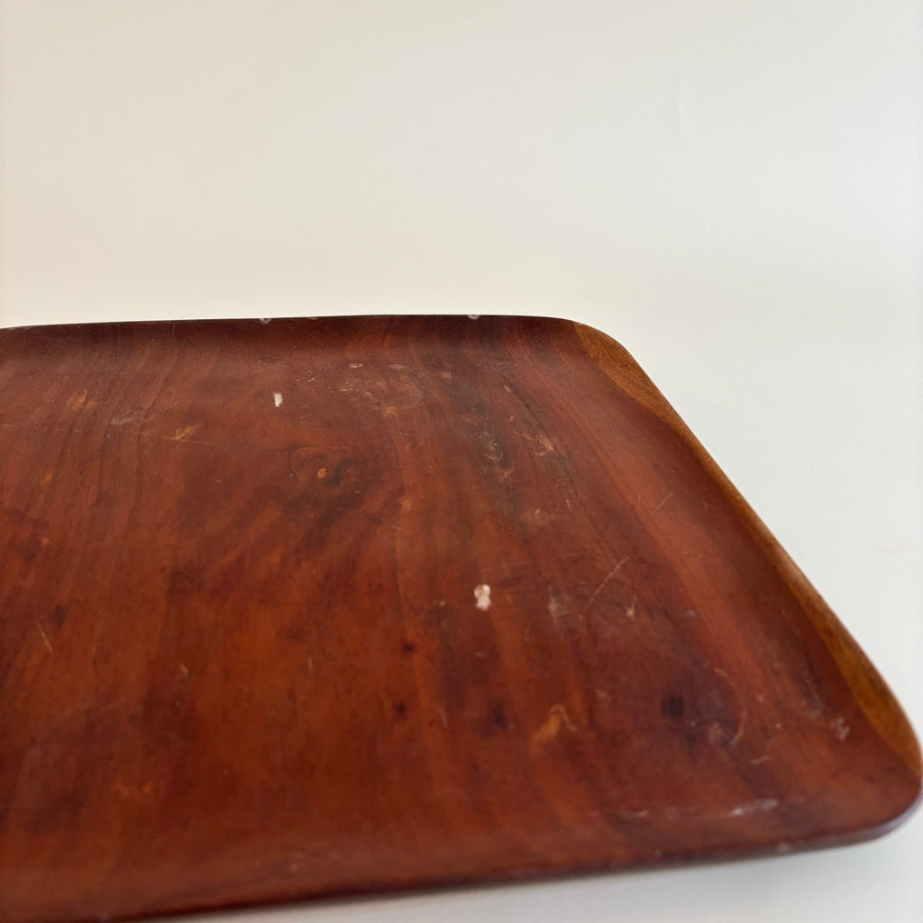 Plateau En Olivier Vintage
