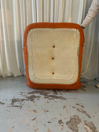 Chauffeuse Togo Orange Par Michel Ducaroy Pour Ligne Roset Années 1973