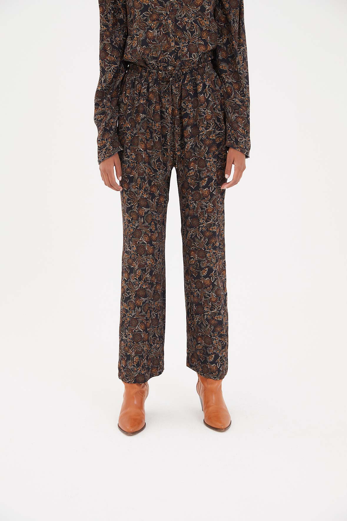 Pantalon Zeta Paisley Camel