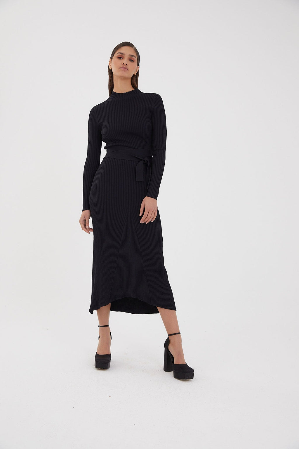 Robe Sofia Maille Noir