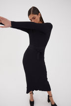 Robe Sofia Maille Noir