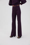 Pantalon Eighties Satin Aubergine