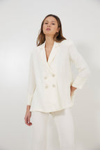 Veste Icon Froissé Écru