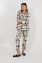 Pantalon Aris Carreaux Camel