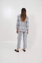 Pantalon Bruno Carreaux Bleu