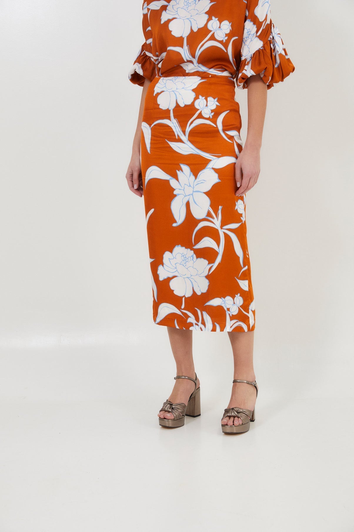 Jupe Droit Palermo Caramel