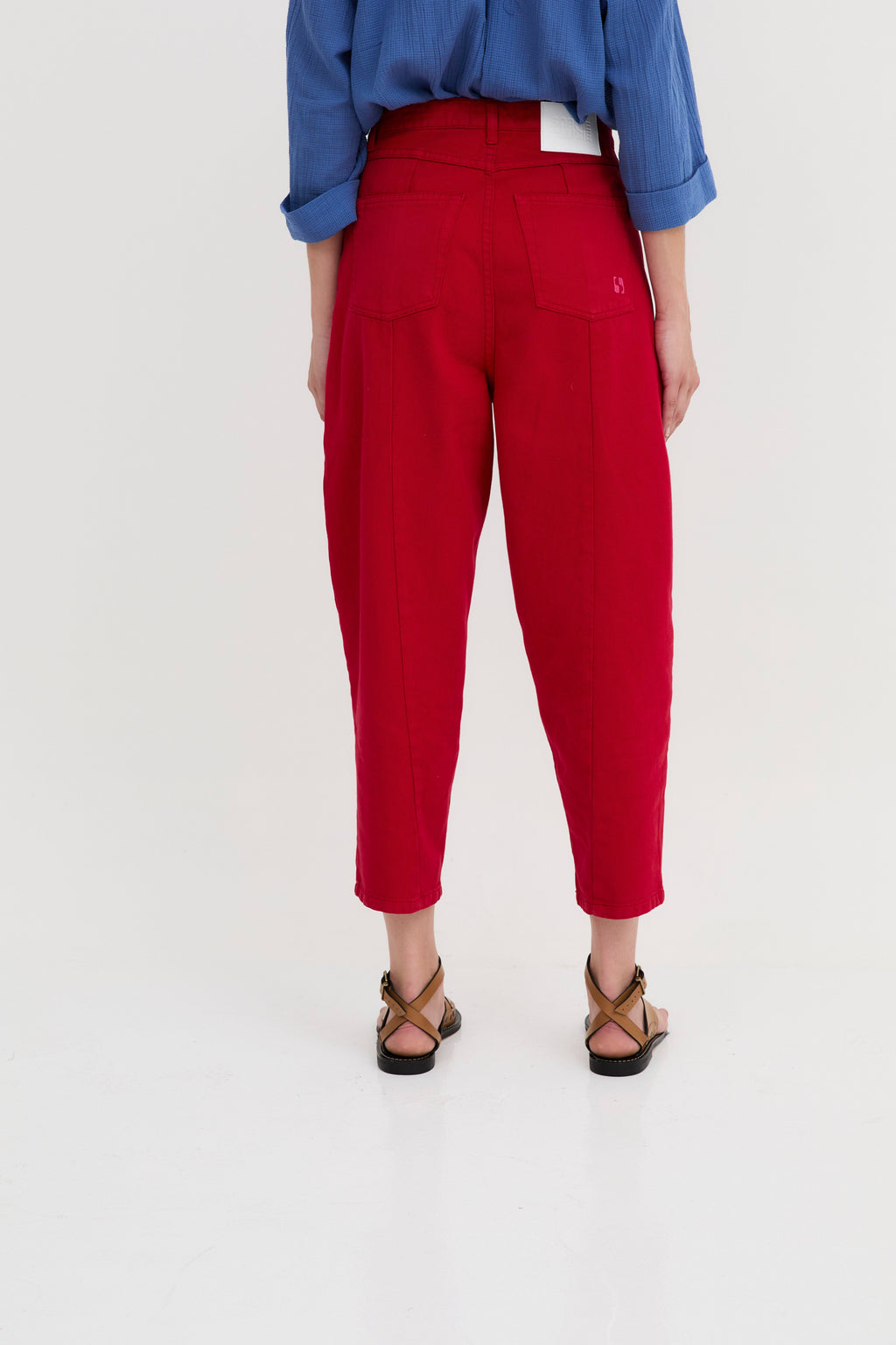 Jean Malibu Sergé Rouge