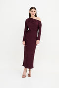 Robe Francina Rétro Bordeaux