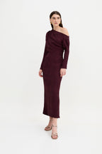 Robe Francina Rétro Bordeaux