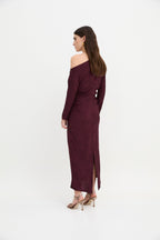 Robe Francina Rétro Bordeaux