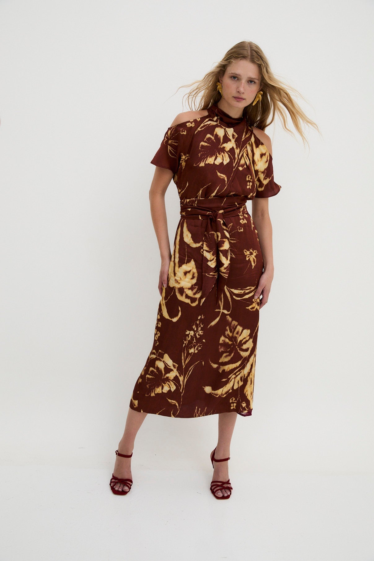 Robe Épaule Positionné Marron
