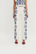 Pantalon Positano Coton Écru
