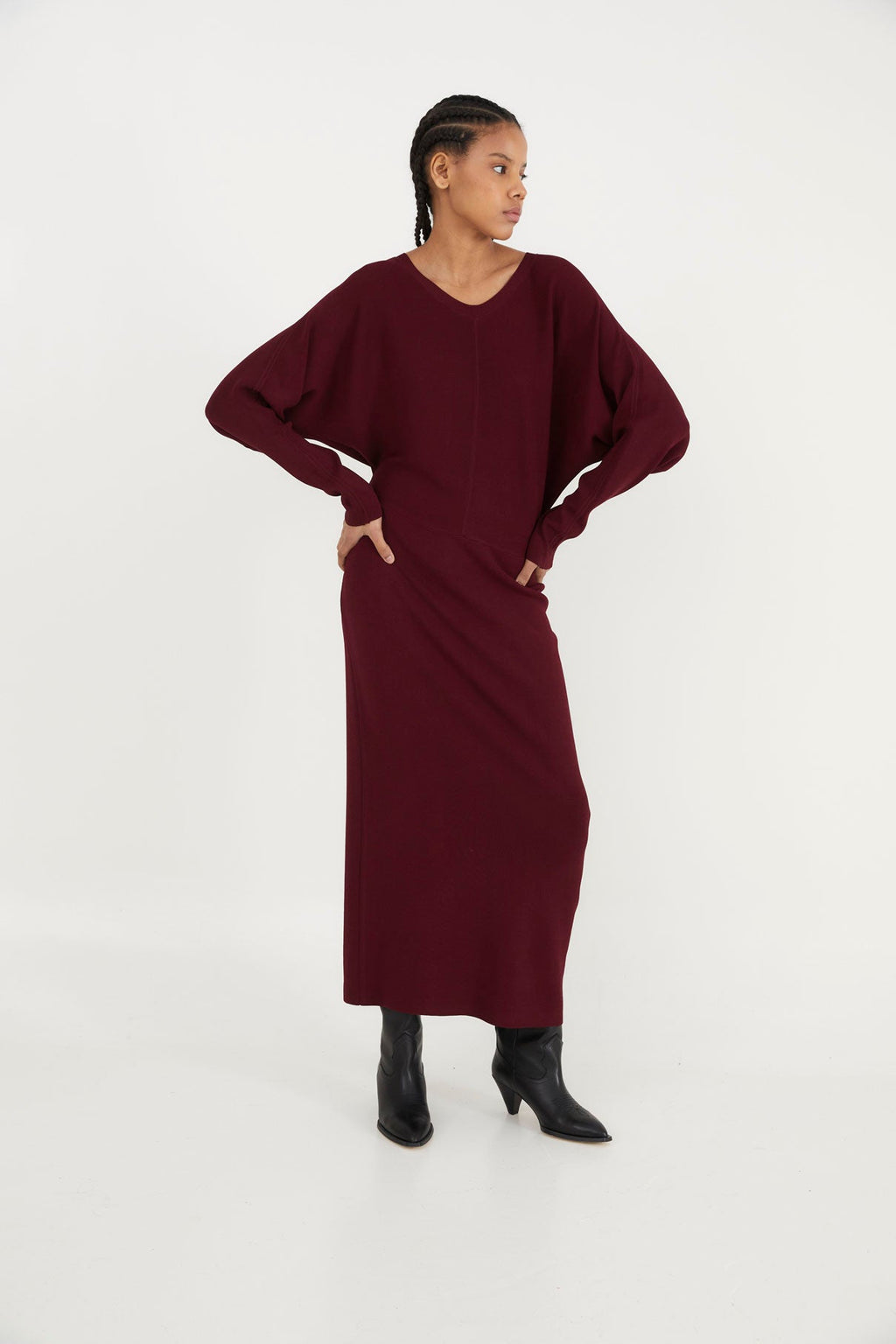 Robe Lucia Maille Bordeaux