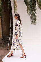 Jupe Droit Orchidée Marine