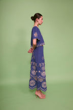 Top Bombay Broderie Bleu
