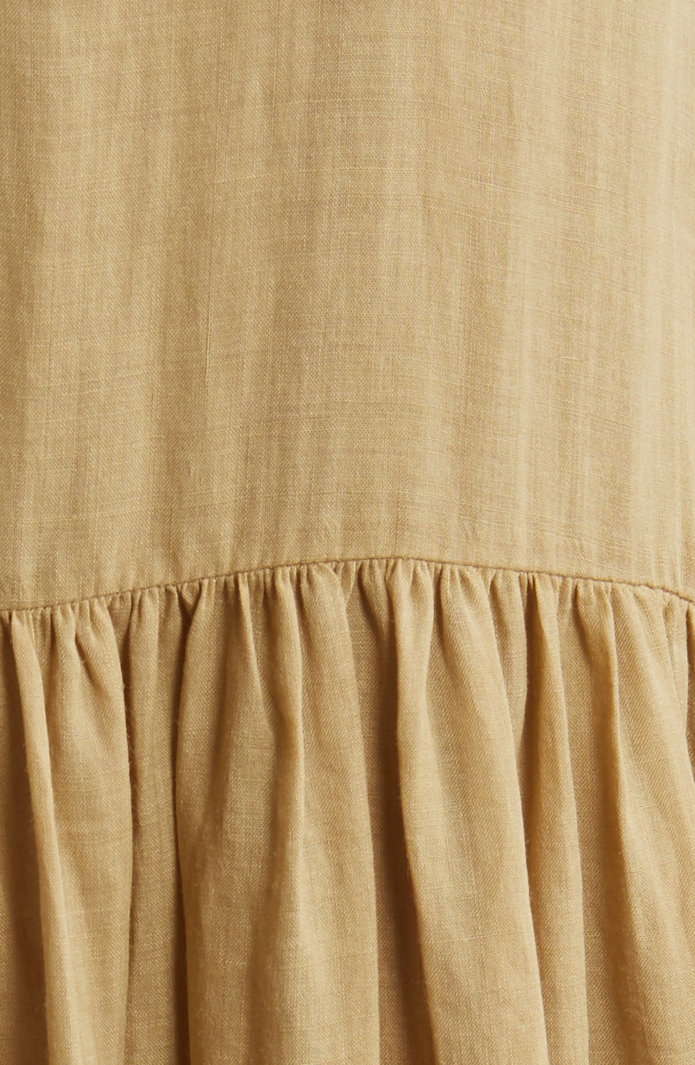 Robe Sleeveless Tie Neck Maxi - Khaki Green