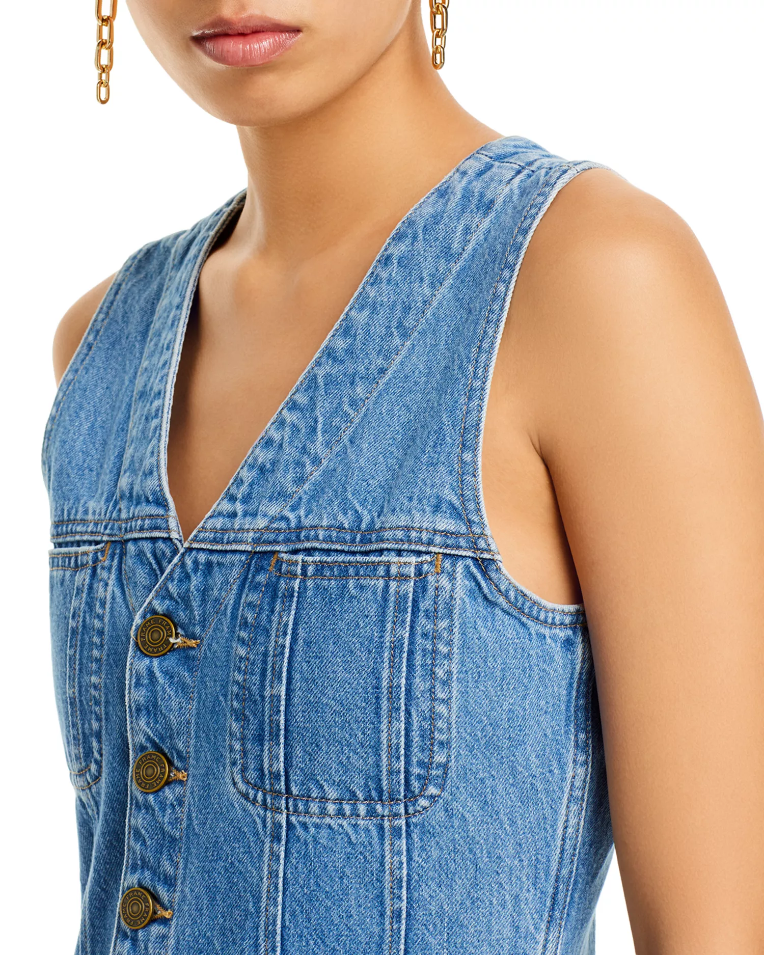 Robe Sleeveless Trucker Pocket - @ Rhode Clean