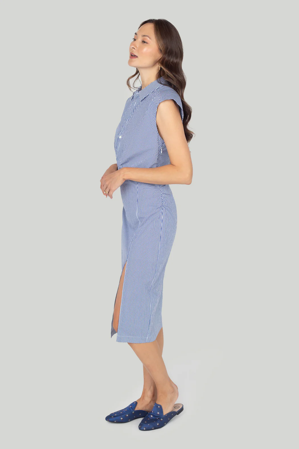 Robe Sleeveless Twist - Ultramarine Multi