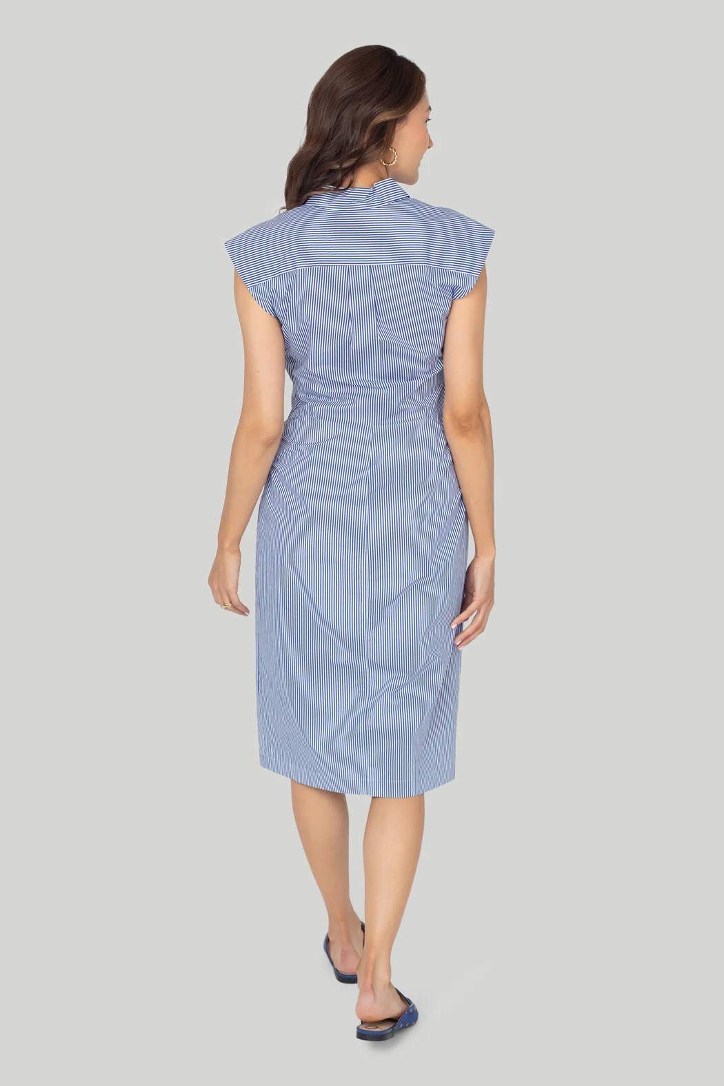 Robe Sleeveless Twist - Ultramarine Multi