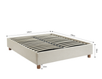 Korall - Lit - Tissu - Beige Lin