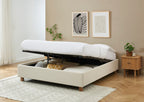 Korall - Lit - Tissu - Beige Lin