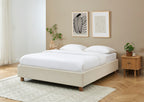 Korall - Lit - Tissu - Beige Lin