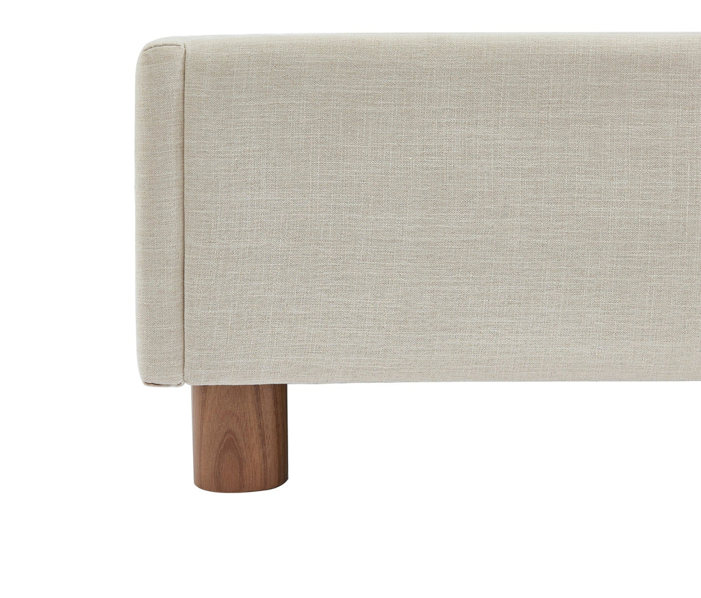 Korall - Lit - Tissu - Beige Lin