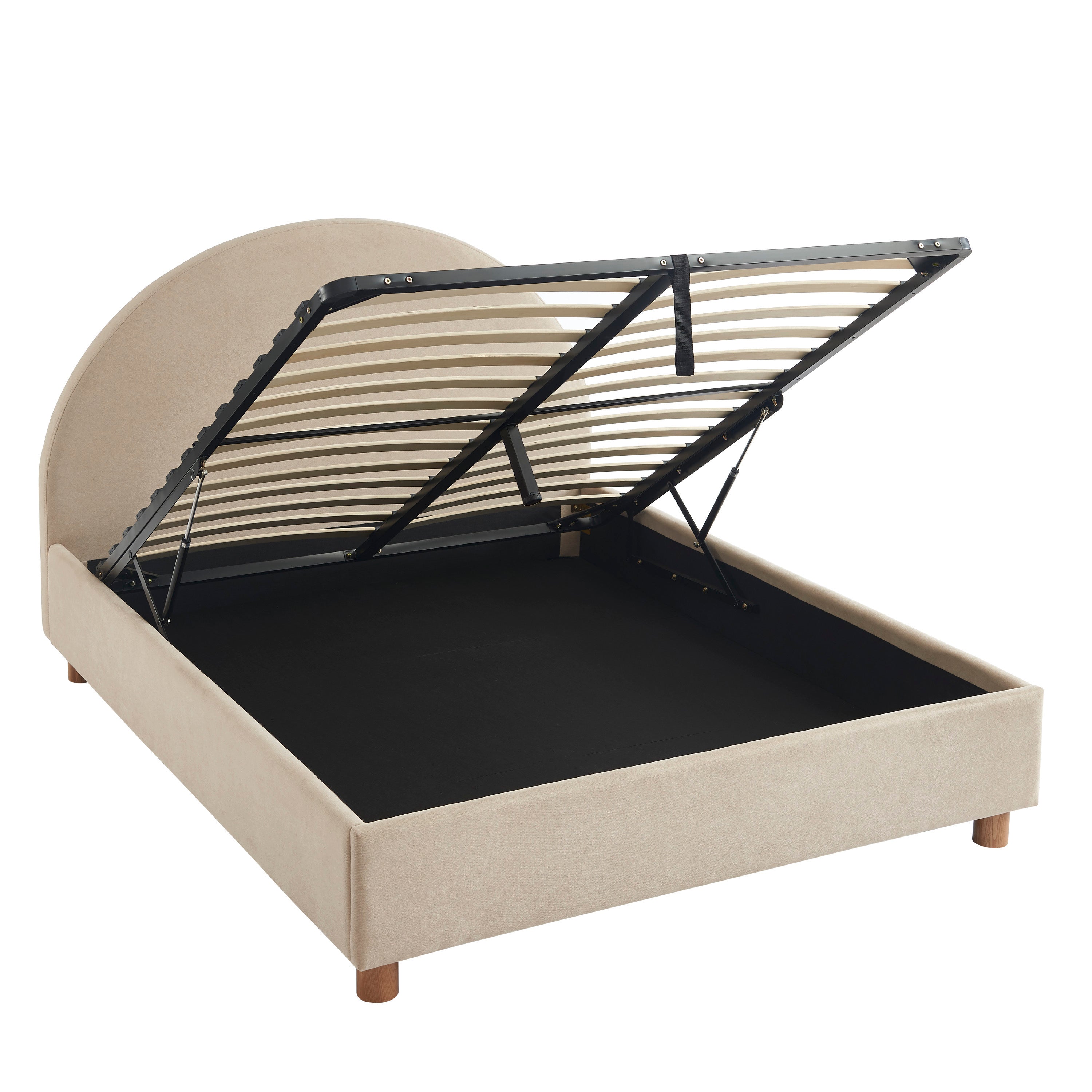 Taijo - Lit - Velours - Beige Sable