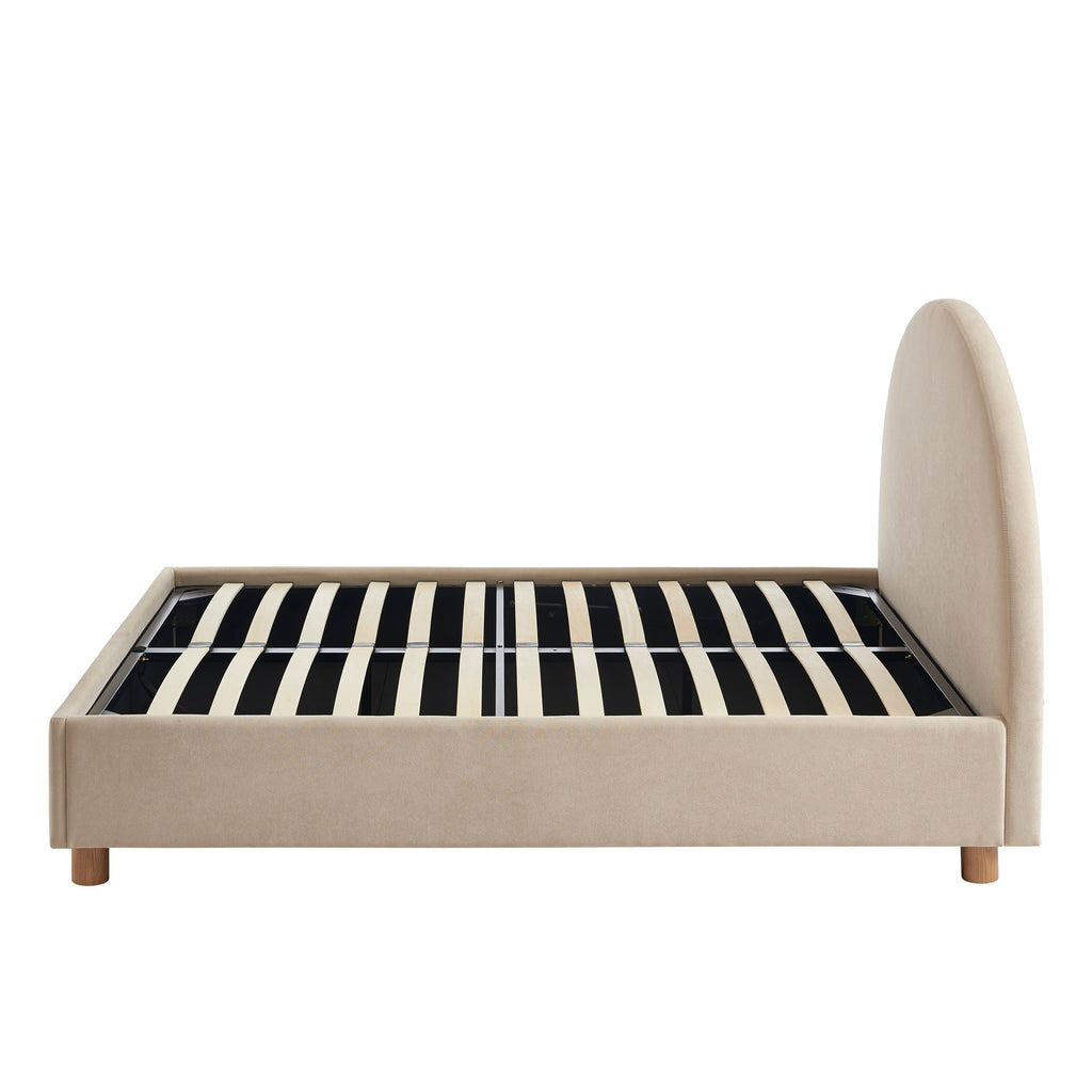 Taijo - Lit - Velours - Beige Sable