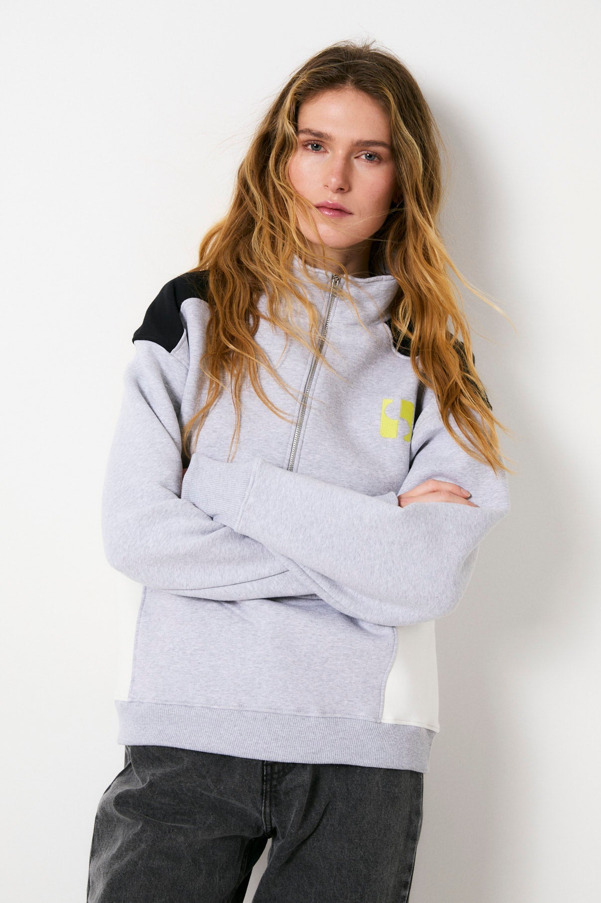 Sweat Sporty Éponge Gris