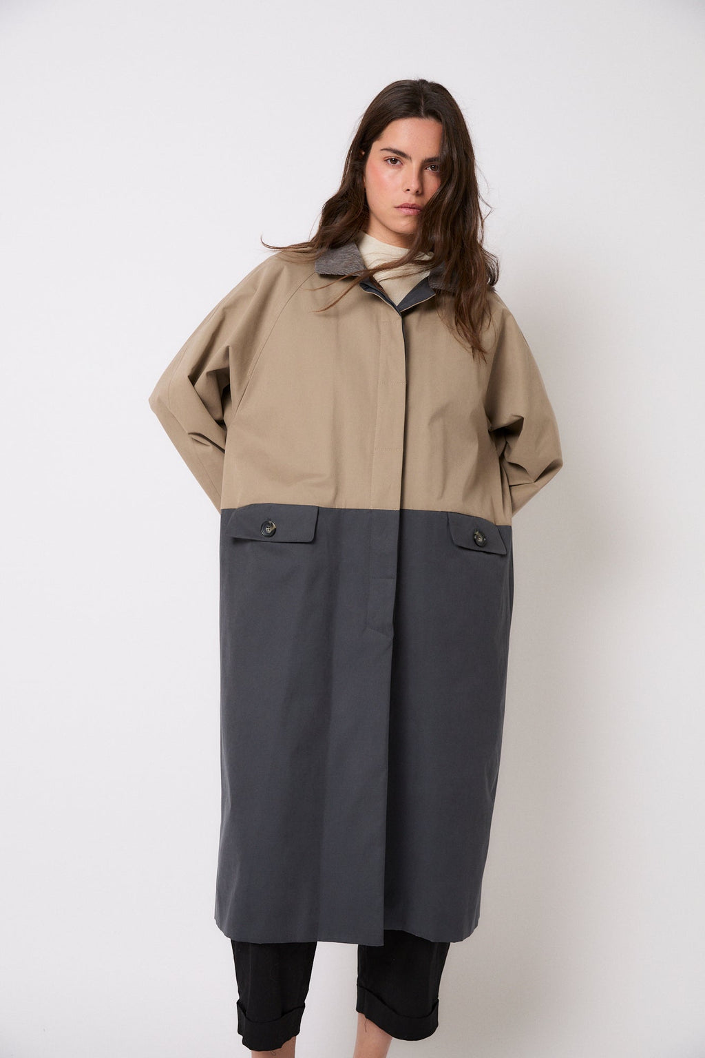 Trench Duo Trench Bicolore