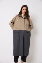 Trench Duo Trench Bicolore