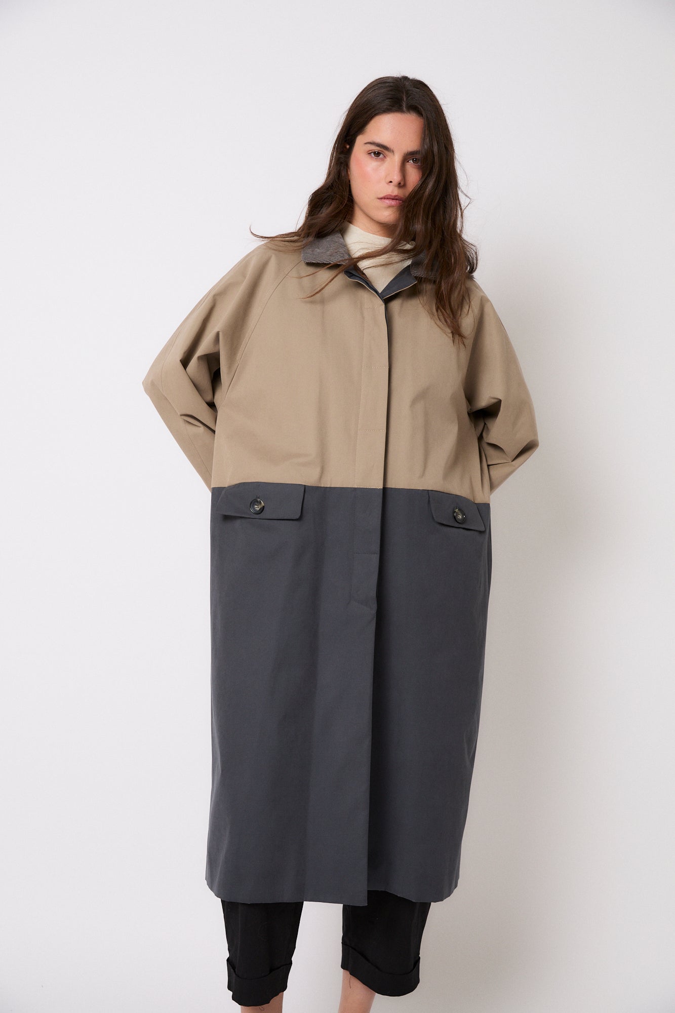 Trench Duo Trench Bicolore